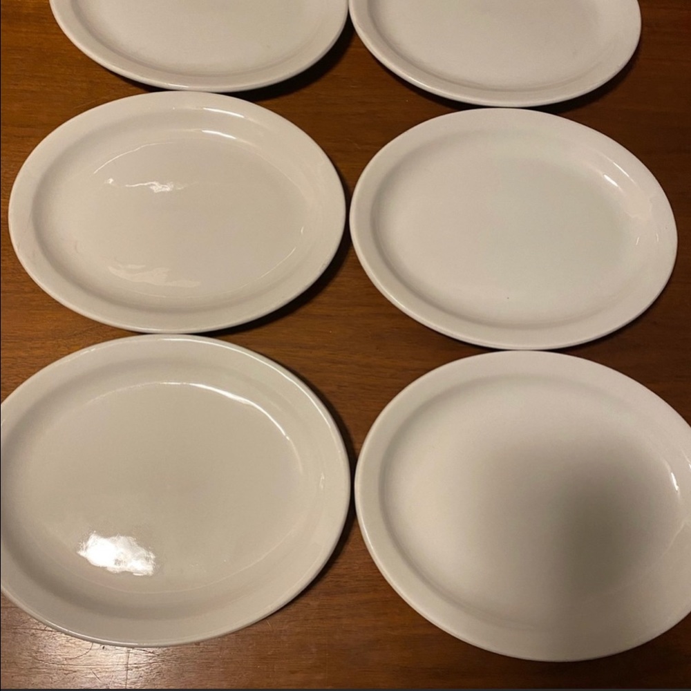 6 Porcelain Oval Platter 9”W x 8”L Resturant Style